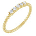 Ladies Natural Diamond Stackable Ring (I1, G-H) — 14K Yellow Gold