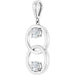 Lab-Grown Diamond Two-Stone Circle Pendant