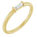 Ladies Natural Diamond Stackable Ring (VS, GHI) — 14K Yellow Gold