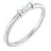 Ladies Natural Diamond Stackable Ring (SI2-SI3, G-H) — Sterling Silver