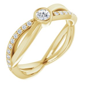 Ladies Natural Diamond Ring (I1, G-H) — 14K Yellow Gold