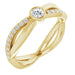 Ladies Natural Diamond Ring (I1, G-H) — 14K Yellow Gold