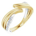 Ladies Natural Diamond Bypass Ring (I1, G-H) — 14K Yellow/White Gold