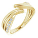 Ladies Natural Diamond Bypass Ring (I1, G-H) — 14K Yellow Gold
