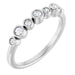 Ladies Natural Diamond Bezel-Set Ring (SI2-SI3, G-H) — Platinum
