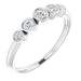 Ladies Natural Diamond Ring — Platinum