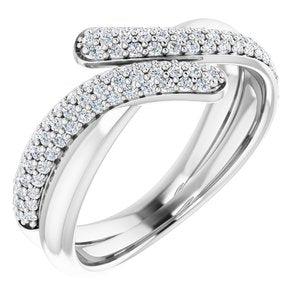 Ladies Natural Diamond Ring (SI2-SI3, G-H) — Platinum