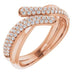 Ladies Natural Diamond Ring (I1, G-H) — 14K Rose Gold
