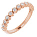 Ladies Natural Diamond Ring — 14K Rose Gold