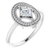 Ladies Natural Diamond Ring (SI2-SI3, G-H) — Platinum