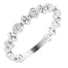 Ladies Natural Diamond Beaded Ring (I1, G-H) — Sterling Silver