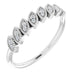Ladies Natural Diamond Leaf Ring (I1, G-H) — Sterling Silver