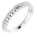 Ladies Natural Diamond Beaded Ring (SI2-SI3, G-H) — Platinum