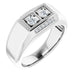 Ladies Natural Diamond Ring (I1, G-H) — 14K White Gold