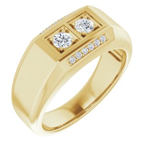 Ladies Natural Diamond Ring (I1, G-H) — 14K Yellow Gold