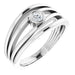 Ladies Natural Diamond Ring (SI2-SI3, G-H) — Platinum