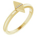 Ladies Natural Diamond Geometric Ring (I1, G-H) — 14K Yellow Gold
