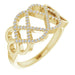 Ladies Diamond Woven Ring (I1, G-H) — 14K Yellow Gold