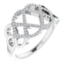 Ladies Diamond Woven Ring (SI2-SI3, G-H) — Platinum