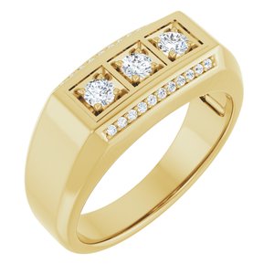 Ladies Natural Diamond Ring (I1, G-H) — 14K Yellow Gold