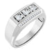 Ladies Natural Diamond Ring (I1, G-H) — 14K White Gold