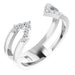 Ladies Natural Diamond Geometric Ring (SI2-SI3, G-H) — Platinum