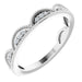 Ladies Natural Diamond Stackable Ring (I1, G-H) — Sterling Silver