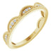 Ladies Natural Diamond Stackable Ring (I1, G-H) — 14K Yellow Gold