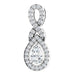 Ladies Natural Diamond Pendant (Si1, Ghi) — 14K White Gold