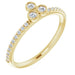 Ladies Natural Diamond Stackable Ring (I1, G-H) — 14K Yellow Gold