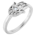 Ladies Natural Diamond Hamsa Ring (SI2-SI3, G-H) — Platinum