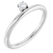 Ladies Natural Diamond Stackable Ring (SI2-SI3, G-H) — Platinum