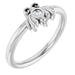 Ladies Natural Diamond Bee Youth Ring (SI2-SI3, G-H) — Platinum