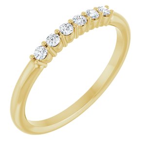 Ladies Natural Diamond Stackable Ring (I1, G-H) — 14K Yellow Gold