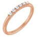 Ladies Natural Diamond Stackable Ring (I1, G-H) — 14K Rose Gold