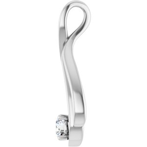 Lab-Grown Diamond Solitaire Pendant - Style 86600