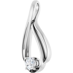 Lab-Grown Diamond Solitaire Pendant - Style 86600