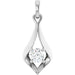 Ladies Natural Diamond Pendant (I1, G-H) — 14K White Gold