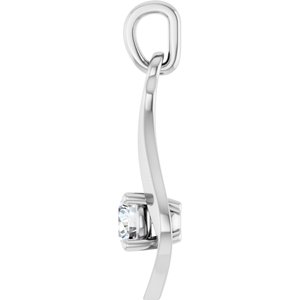 Lab-Grown Diamond Solitaire Pendant - Style 86603
