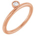Ladies Natural Diamond Stackable Ring (I1, G-H) — 14K Rose Gold