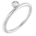 Ladies Natural Diamond Stackable Ring (SI2-SI3, G-H) — Platinum