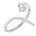 Ladies Natural Diamond Negative Space Ring (SI2-SI3, G-H) — Platinum