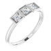 Ladies Natural Diamond Stackable Ring (I1, G-H) — 14K White Gold