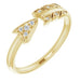 Ladies Natural Diamond Arrow Ring (I1, G-H) — 14K Yellow Gold
