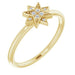 Ladies Natural Diamond Star Ring (I1, G-H) — 14K Yellow Gold