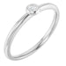 Ladies Natural Diamond Stackable Ring (SI2-SI3, G-H) — Platinum
