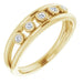 Ladies Natural Diamond Negative Space Ring (I1, G-H) — 14K Yellow Gold