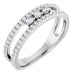 Ladies Natural Diamond Ring (SI2-SI3, G-H) — Platinum