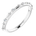 Ladies Natural Diamond Cross Ring (I1, G-H) — Sterling Silver