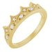 Ladies Natural Diamond Crown Ring (I1, G-H) — 14K Yellow Gold